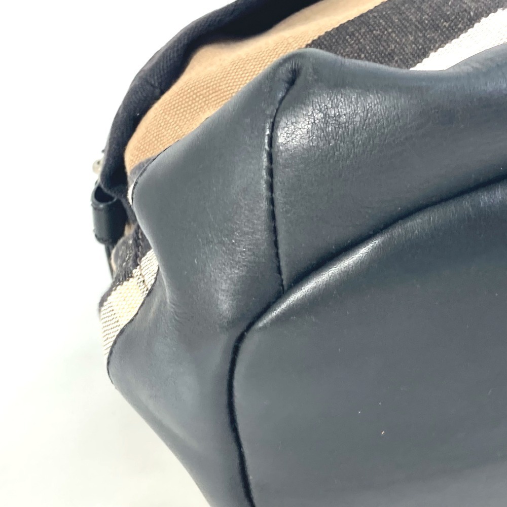 Burberry Mega Check Backpack Canvas Leather Beige - Picture 6 of 9